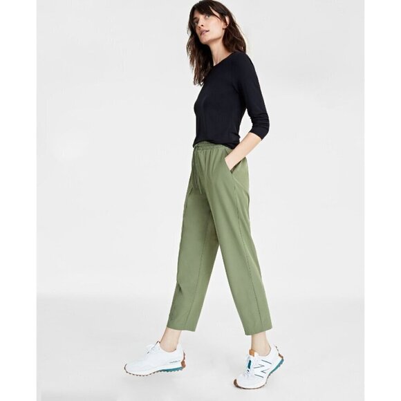 On 34th Plus Size Drawstring Green Commuter Pants NWT - Picture 3 of 13